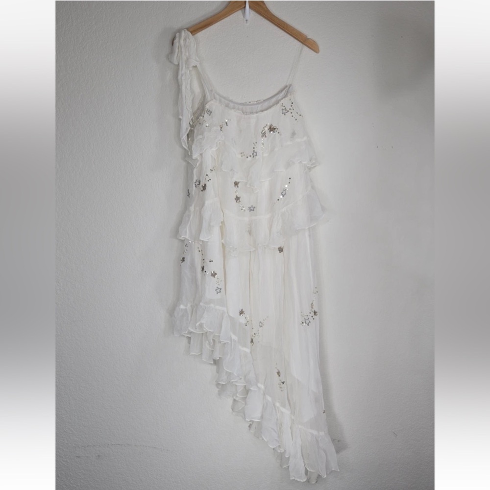 Rococo Sand Star Light One Shoulder Dress White Size XS Womens